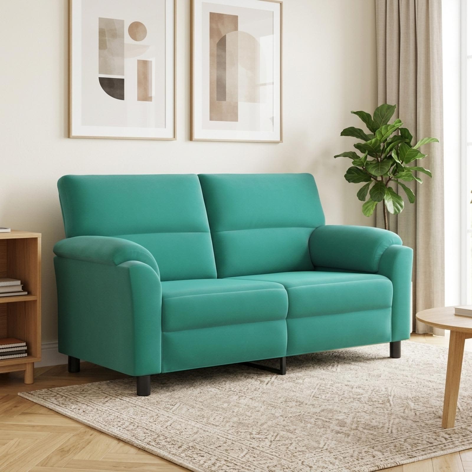 vidaXL Sofa Turkis 174 x 85 x 93 cm Fløjl