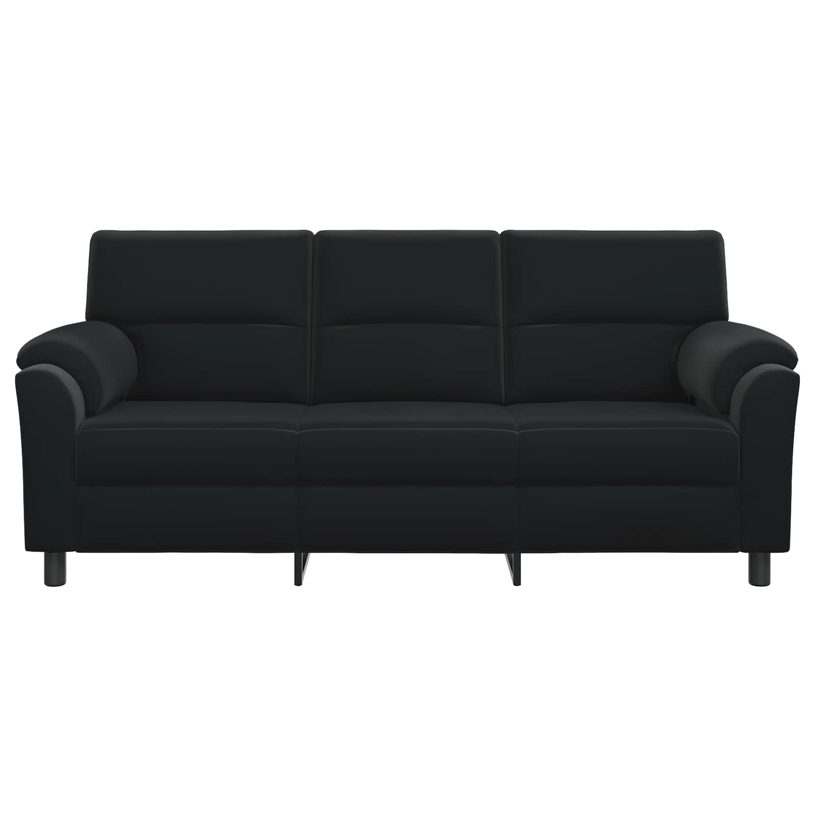 vidaXL Bank Zwart 214 x 85 x 93 cm fluweel, foto 2