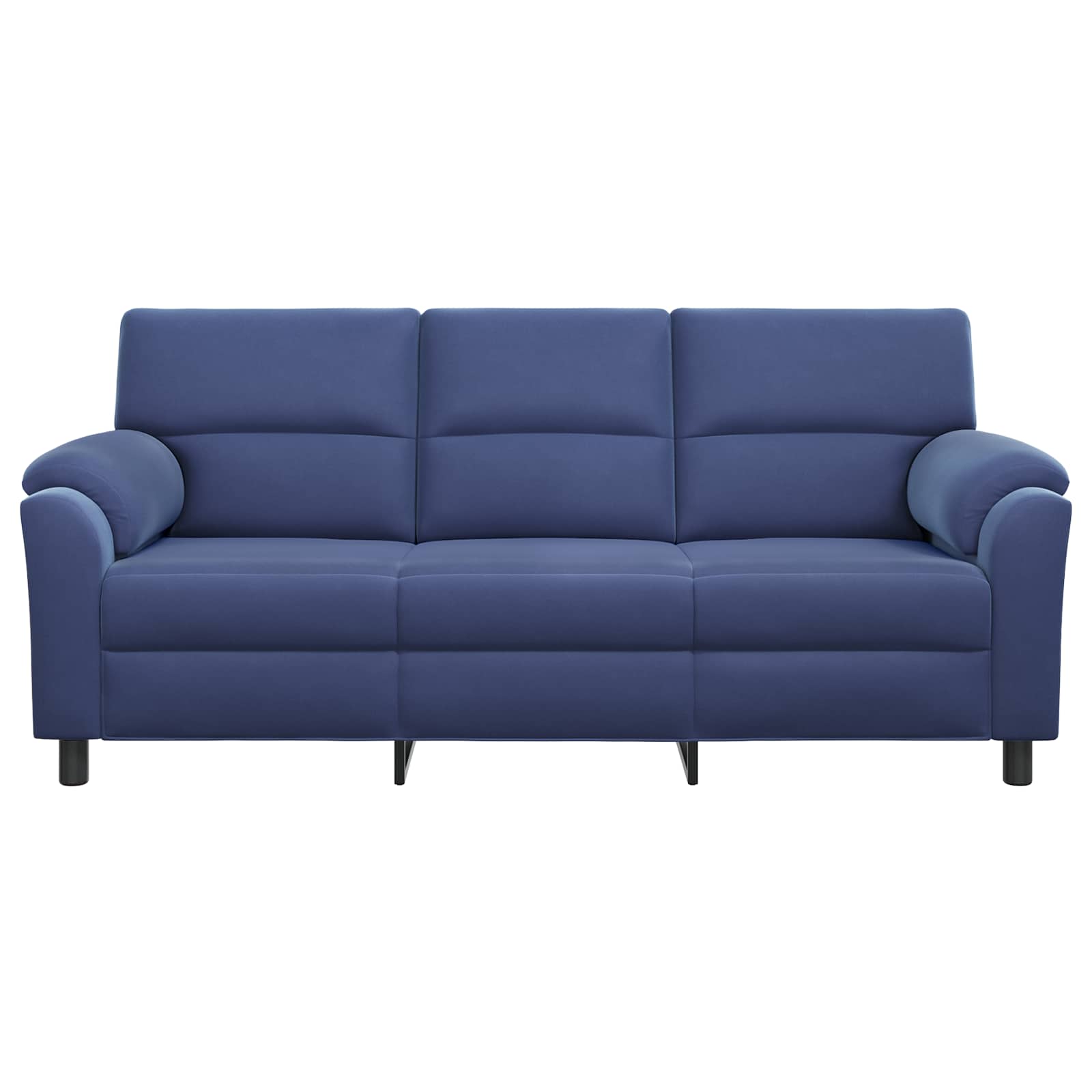 vidaXL Bank Politieblauw 214 x 85 x 93 cm fluweel blauw, foto 2