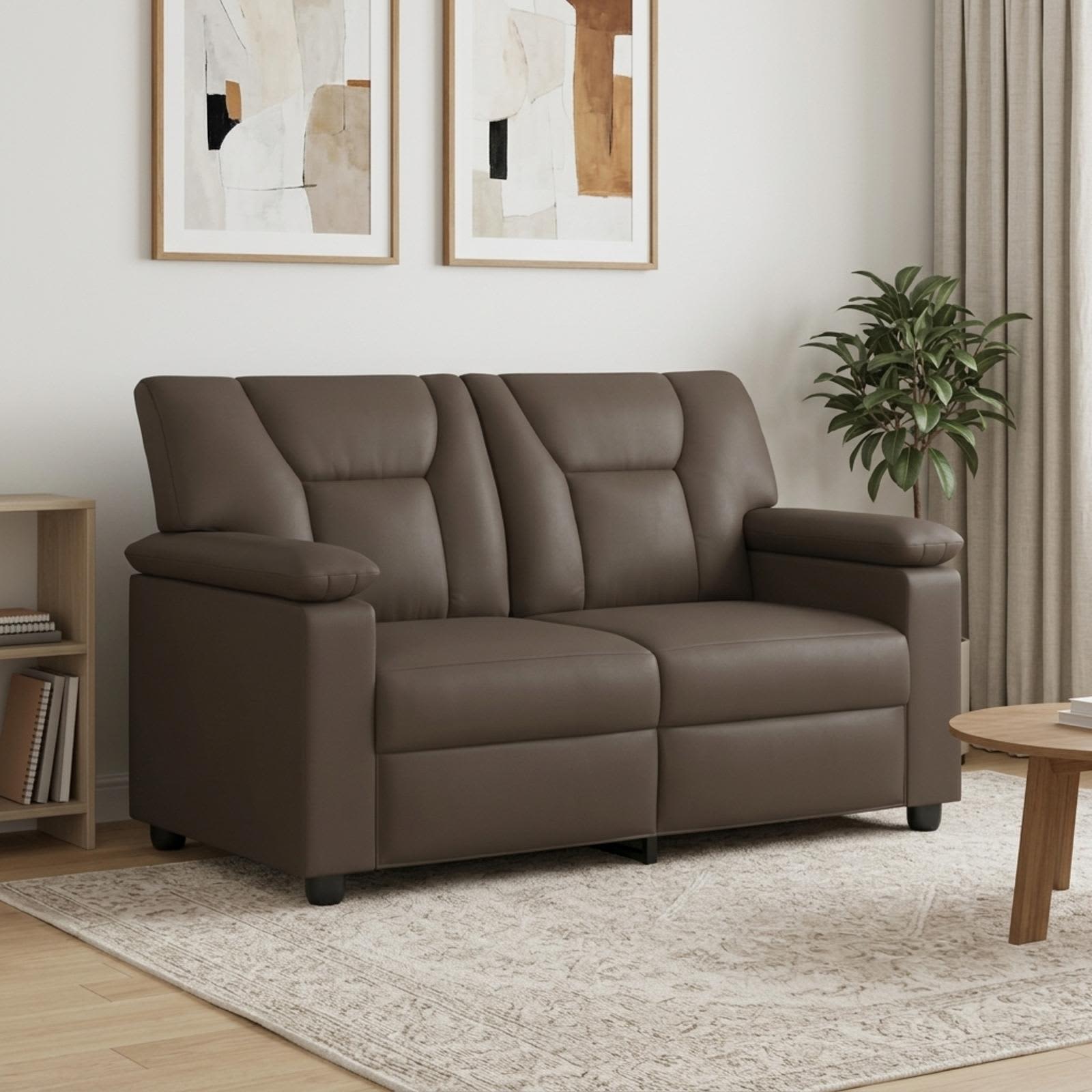 vidaXL Sofa Grå 151 x 85 x 93 cm Kunstlæder