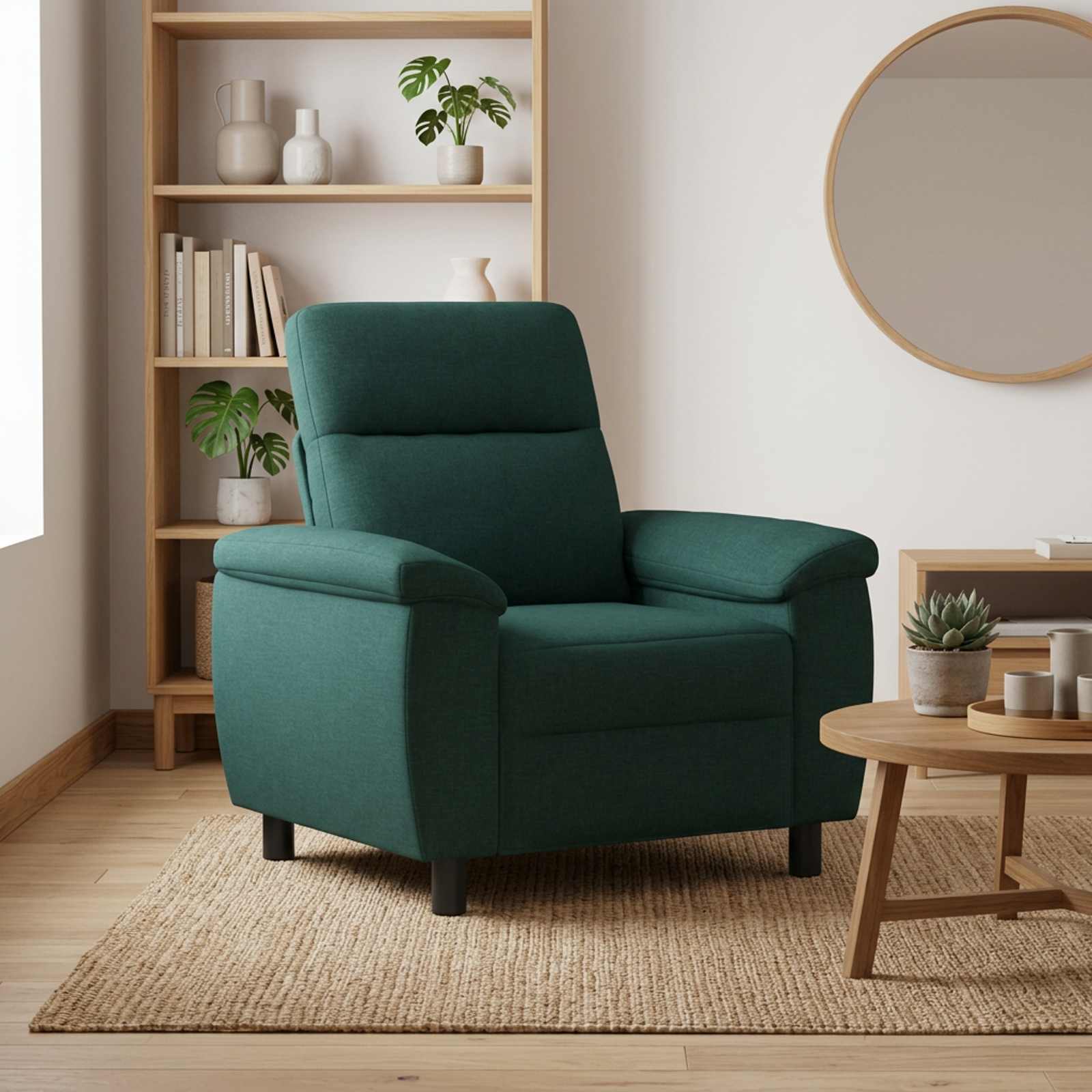 vidaXL Sofa Mørkegrøn 95 x 90 x 95 cm Stof
