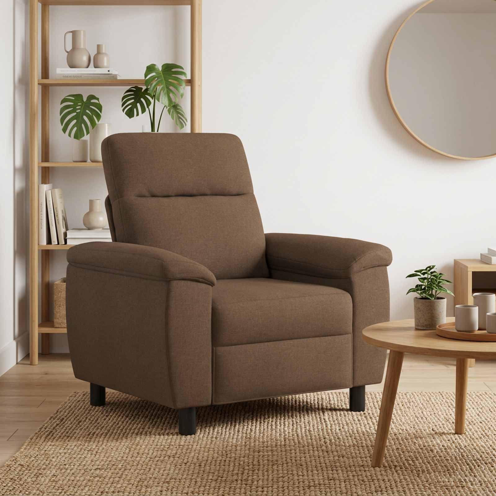 vidaXL Sofa Brun 95 x 90 x 95 cm Stof