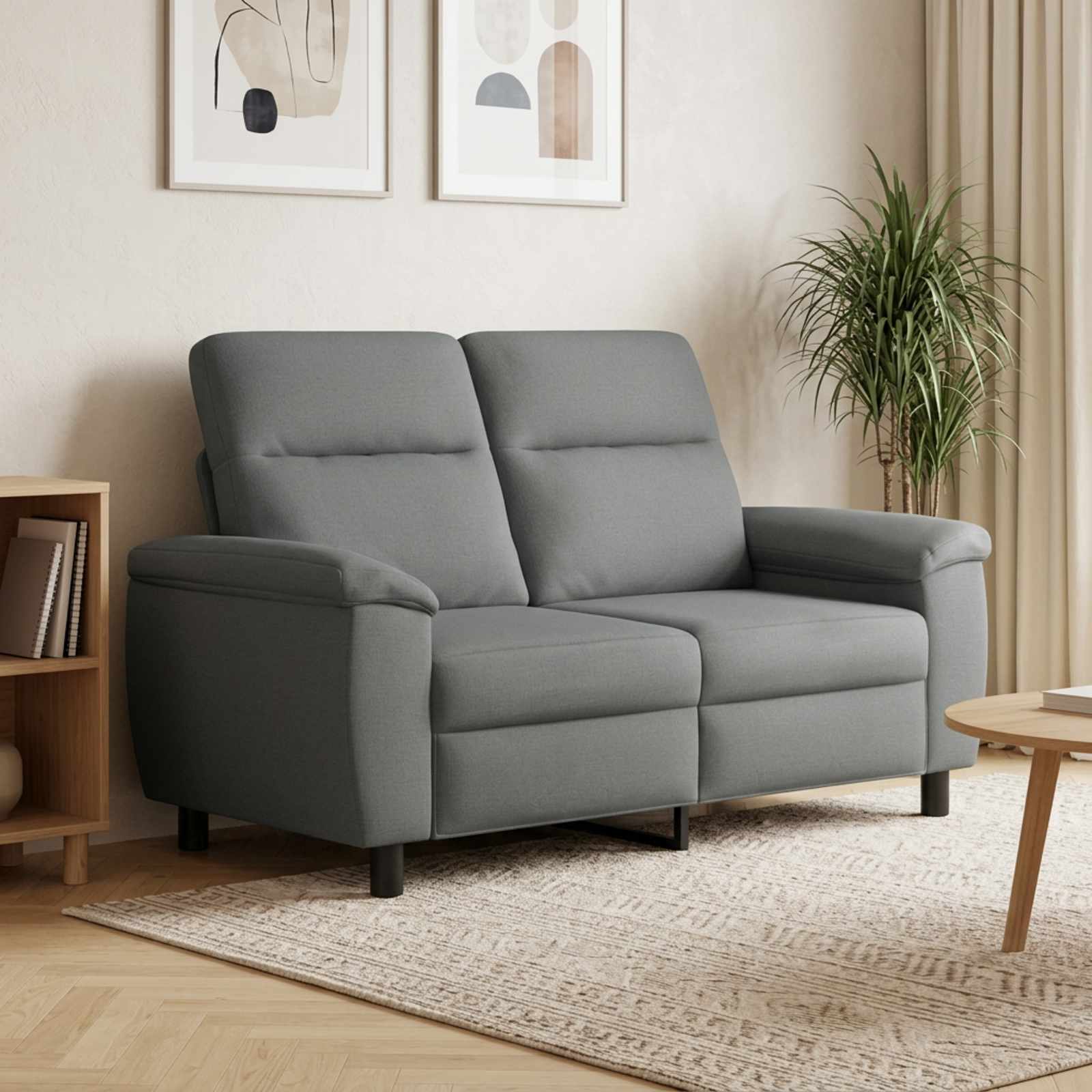 vidaXL Sofa Mørkegrå 158 x 90 x 95 cm Stof