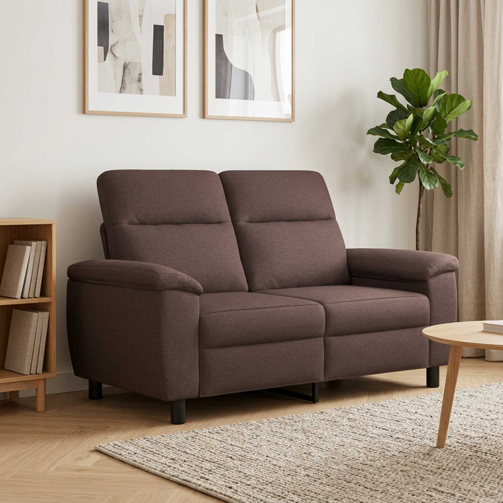 vidaXL Sofa Mørk Brun 158 x 90 x 95 cm Stof