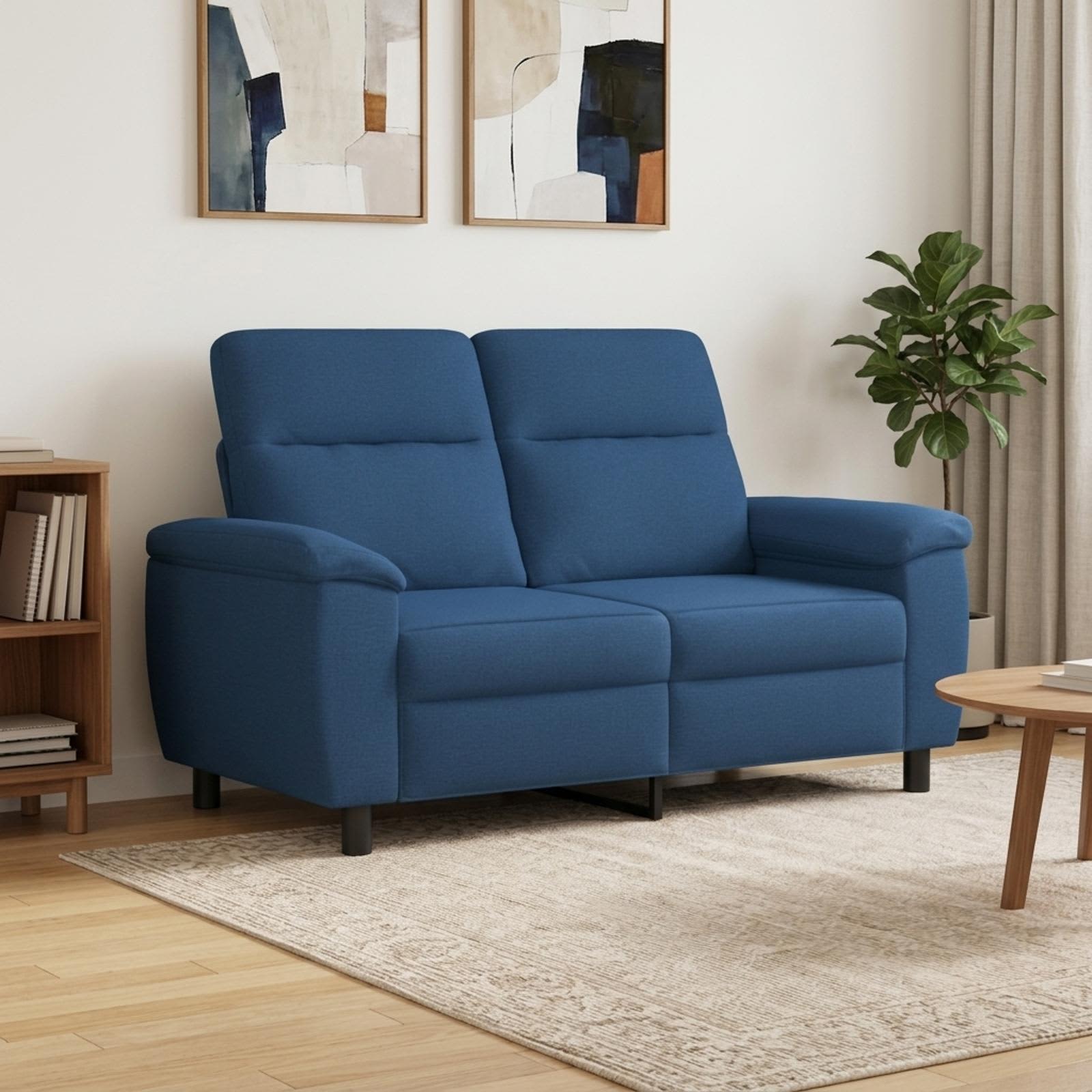 vidaXL Sofa Blå 158 x 90 x 95 cm Stof