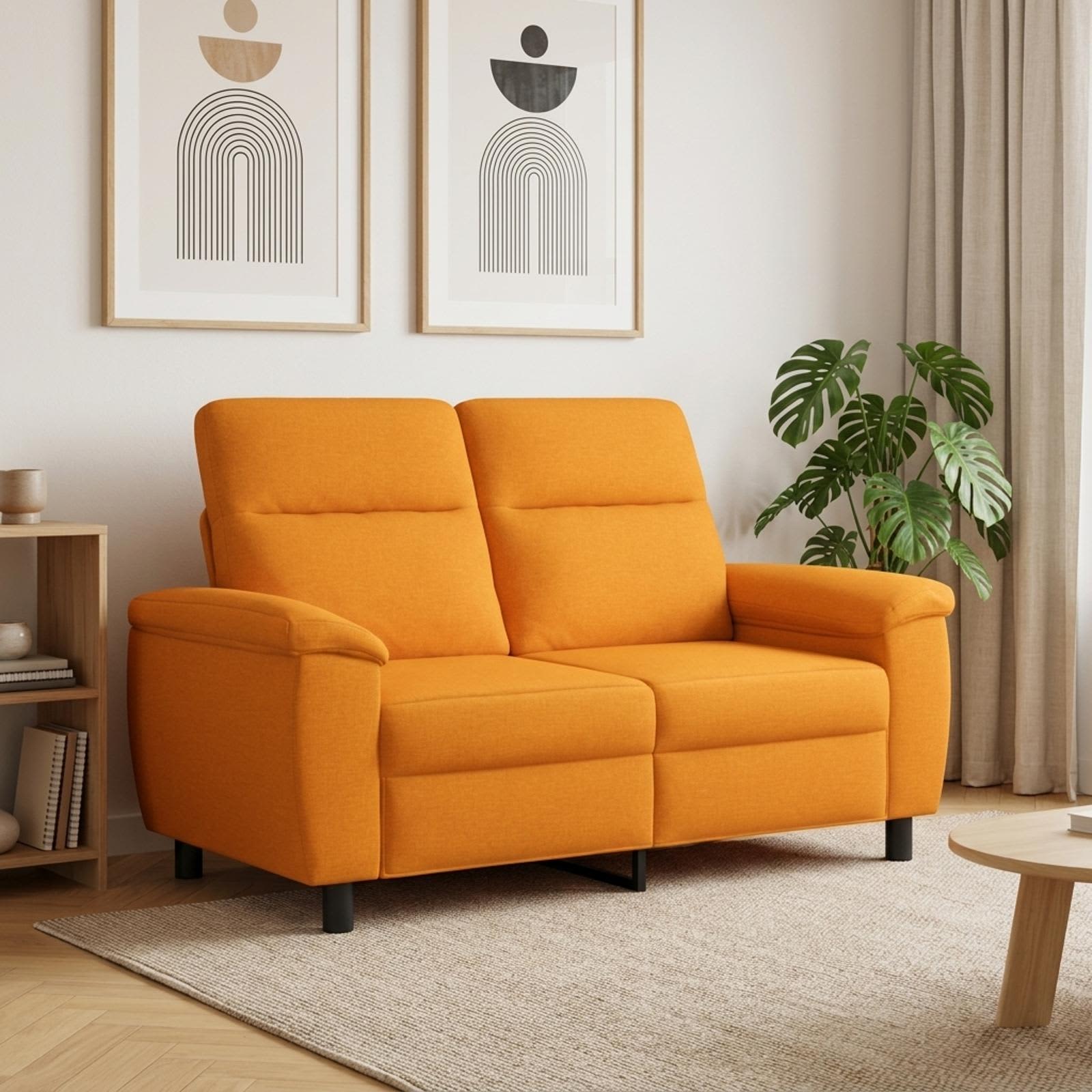 vidaXL Sofa Mørk Gul 158 x 90 x 95 cm Stof