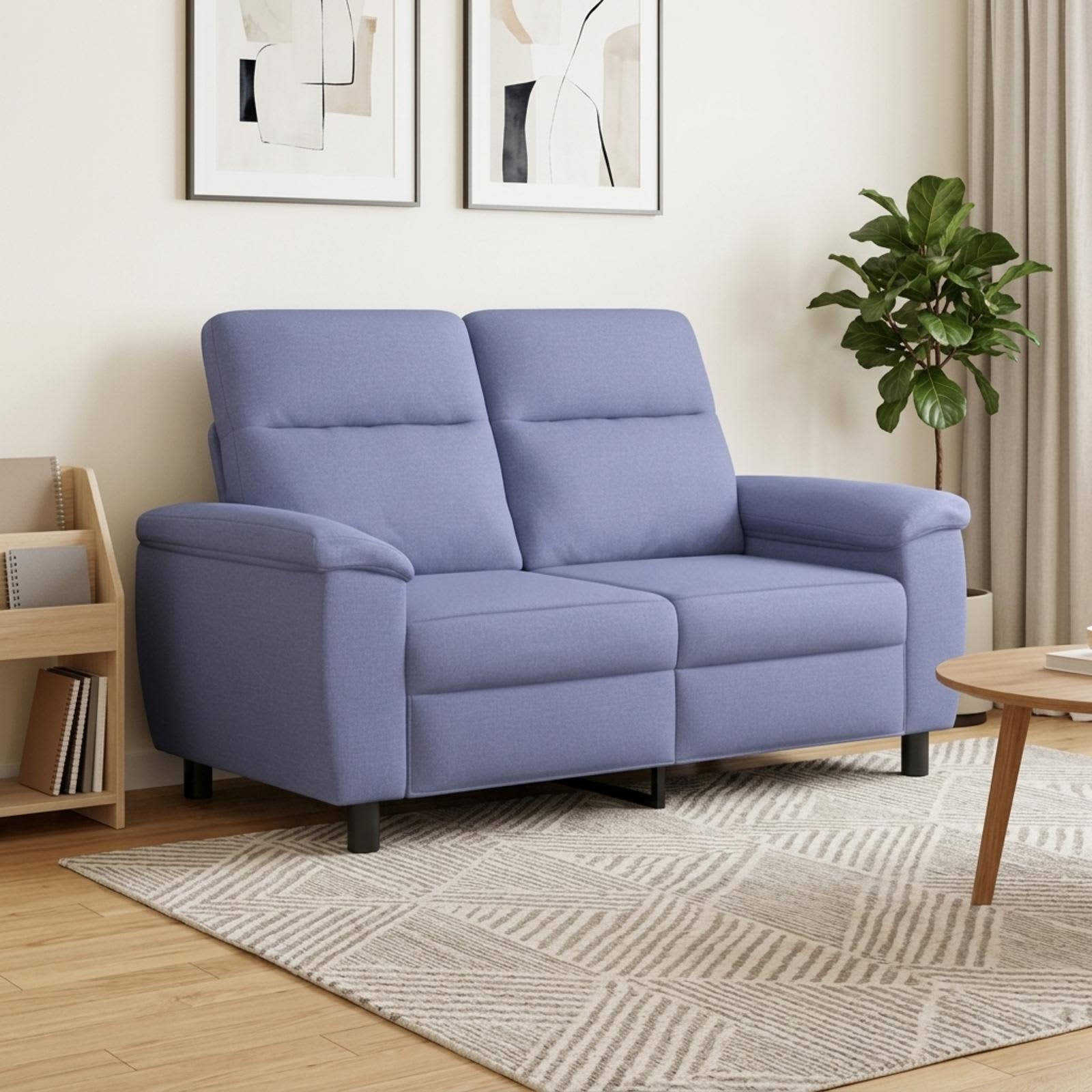 vidaXL Sofa Jeans blå 158 x 90 x 95 cm Stof