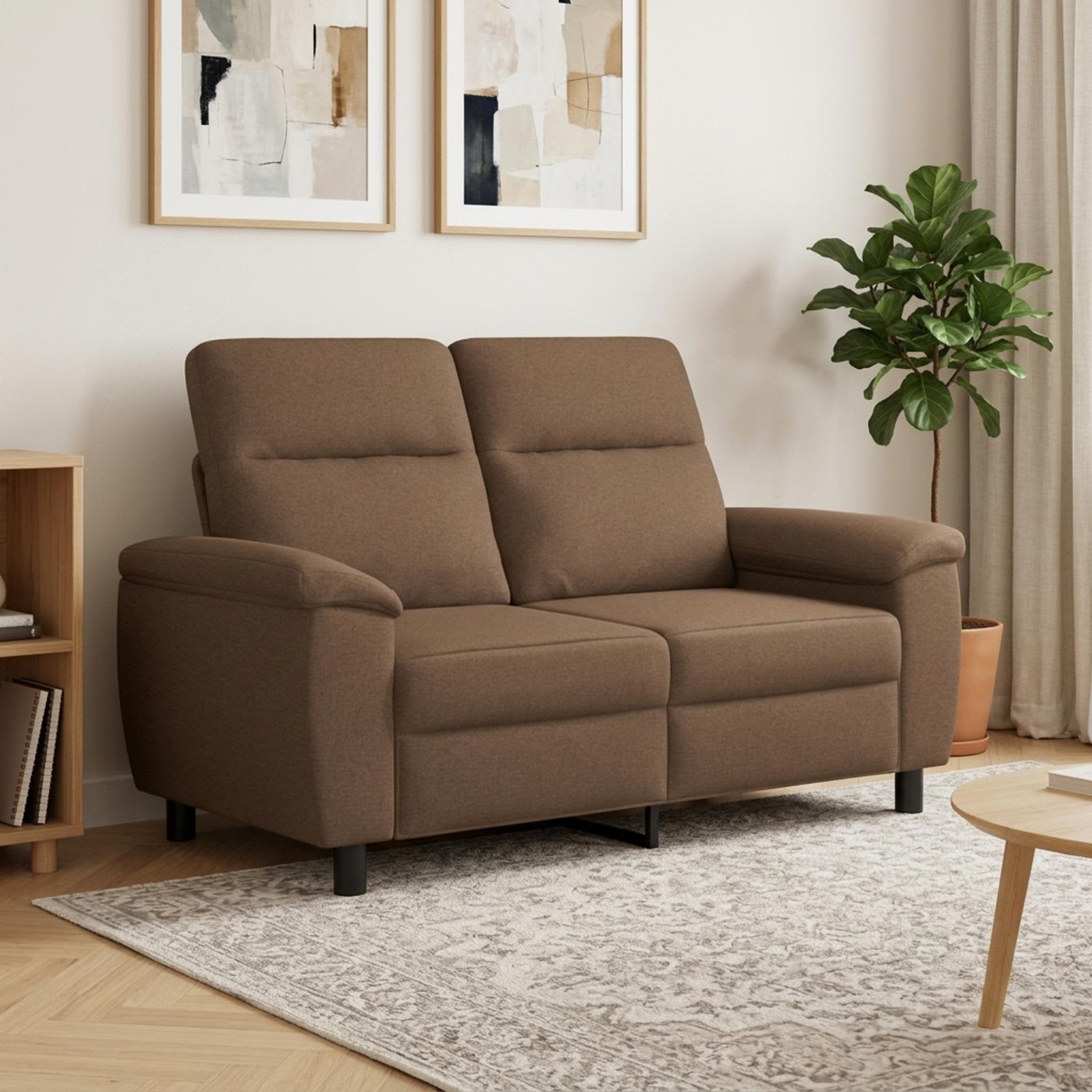 vidaXL Sofa Brun 158 x 90 x 95 cm Stof