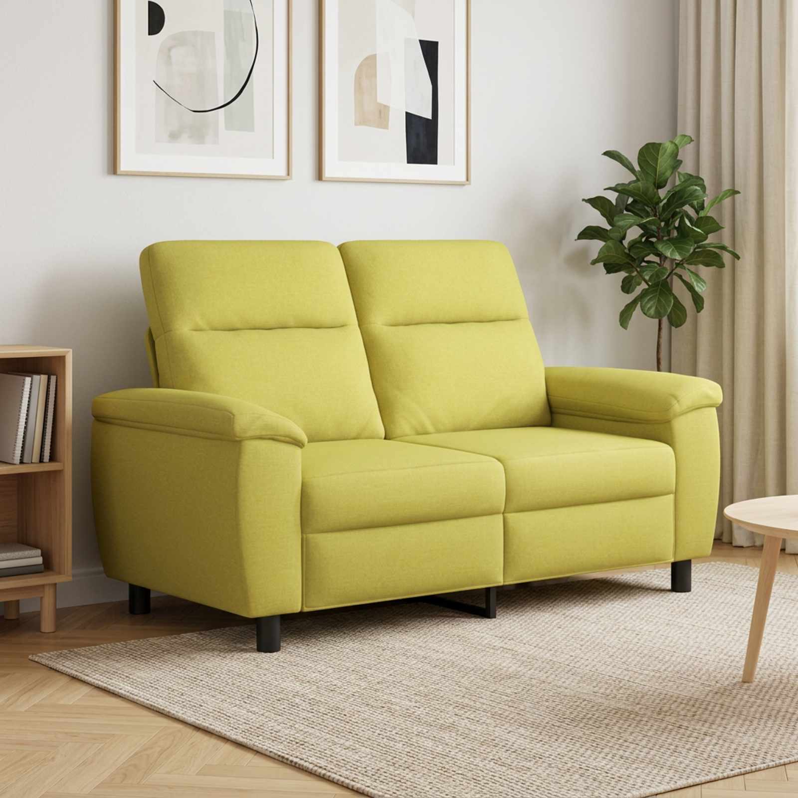 vidaXL Sofa Lys grøn 158 x 90 x 95 cm Stof