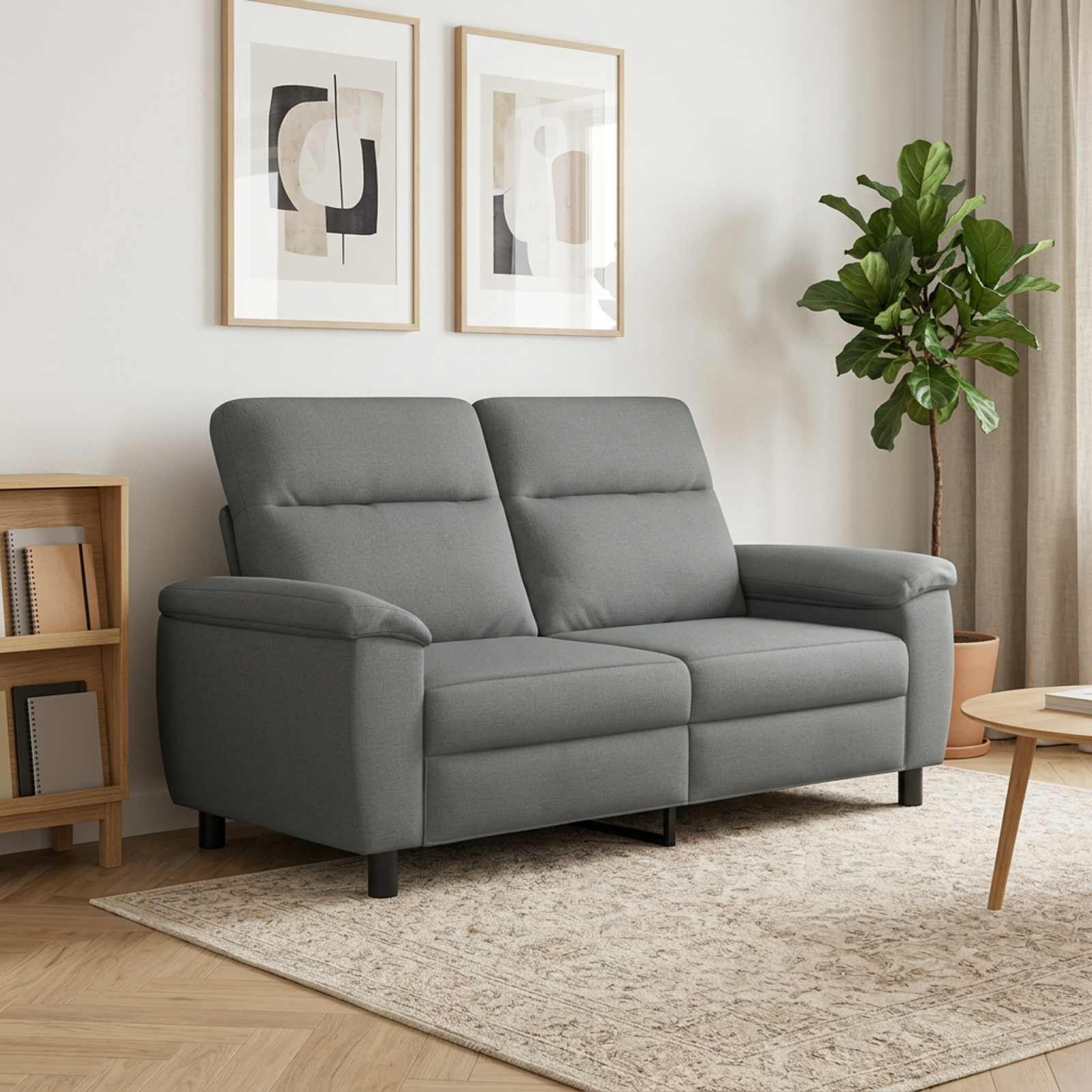 vidaXL Sofa Mørkegrå 178 x 90 x 95 cm Stof