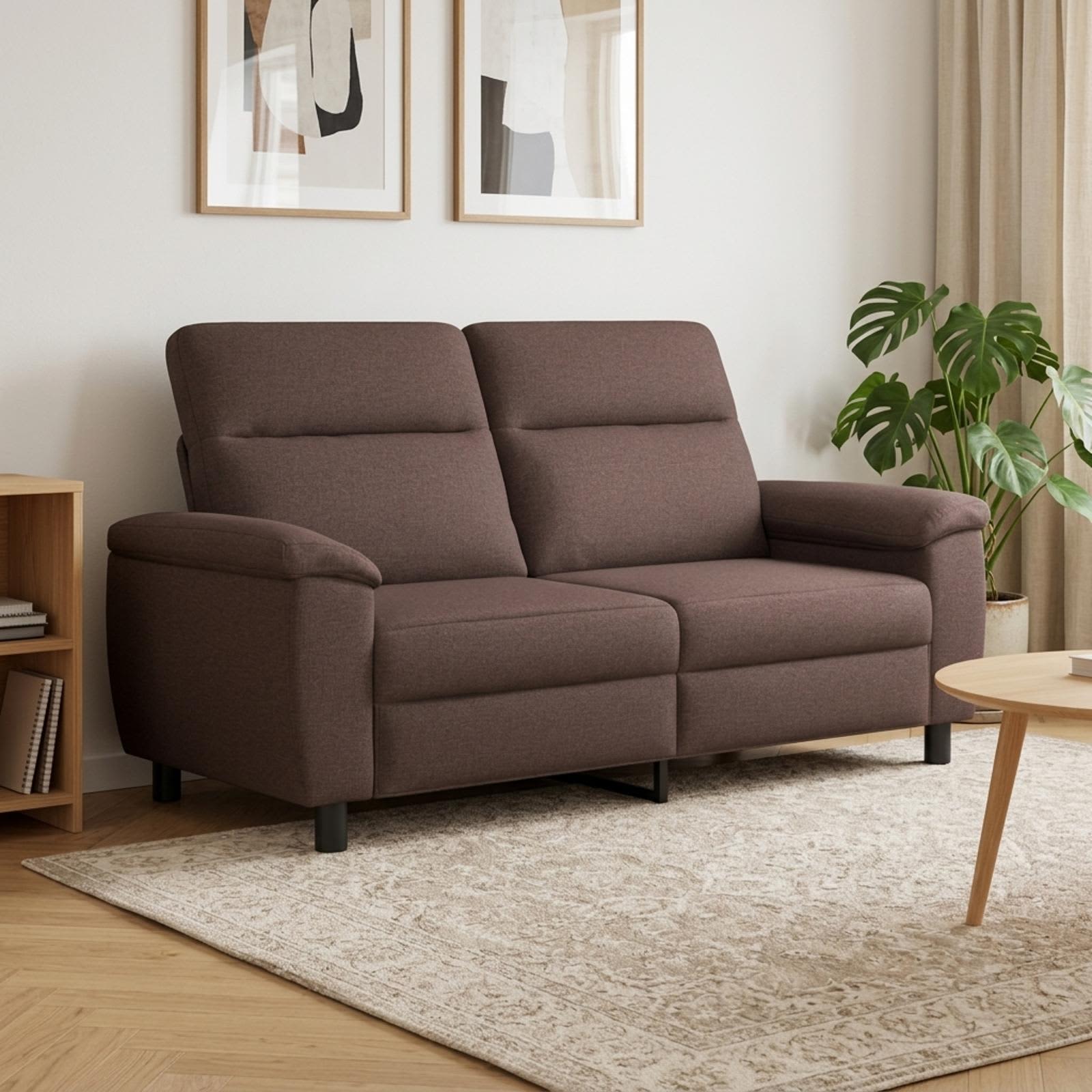 vidaXL Sofa Mørk Brun 178 x 90 x 95 cm Stof