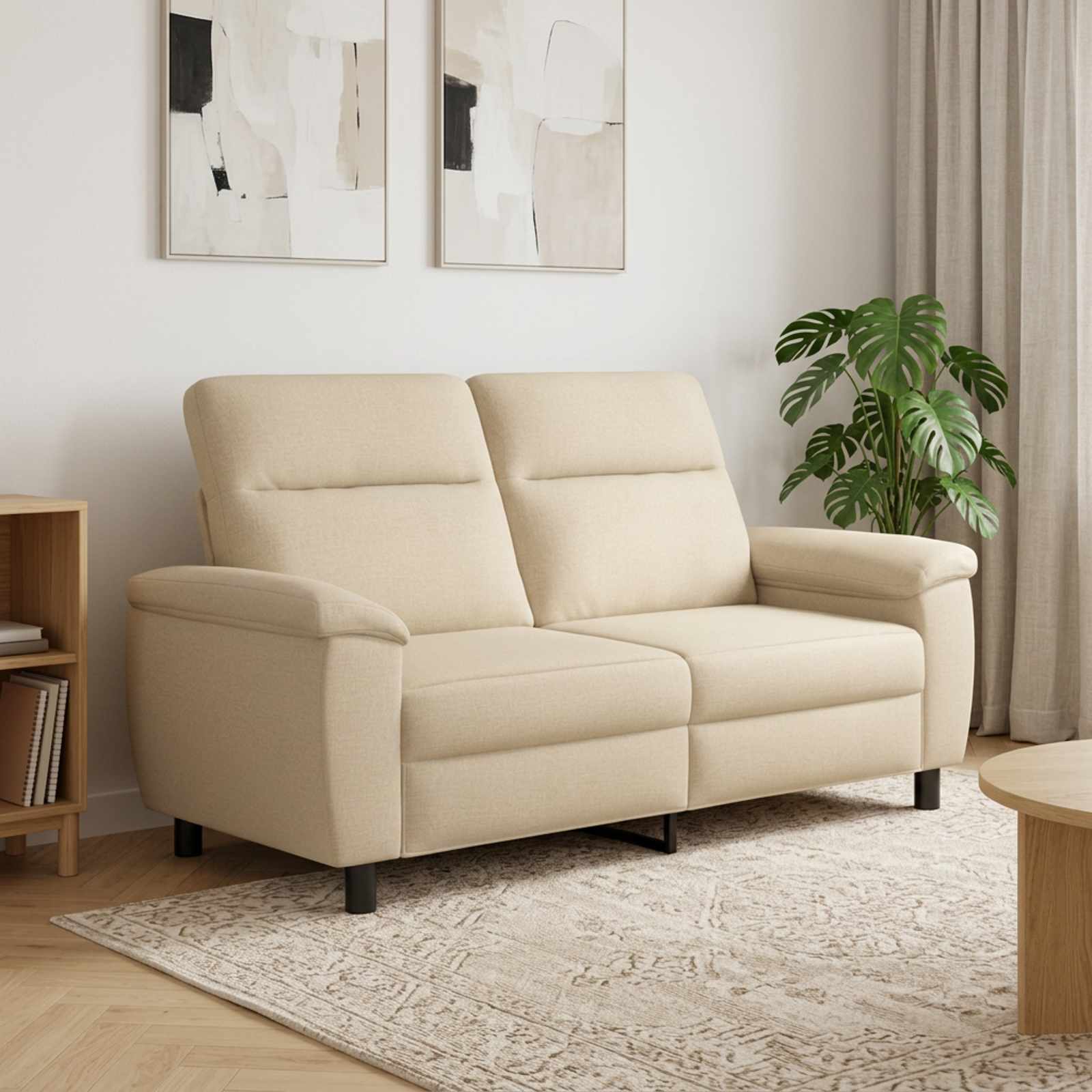 vidaXL Sofa Cremefarvet 178 x 90 x 95 cm Stof