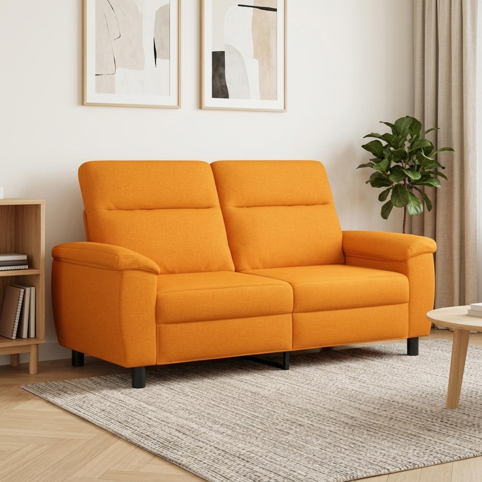 vidaXL Sofa Mørk Gul 178 x 90 x 95 cm Stof