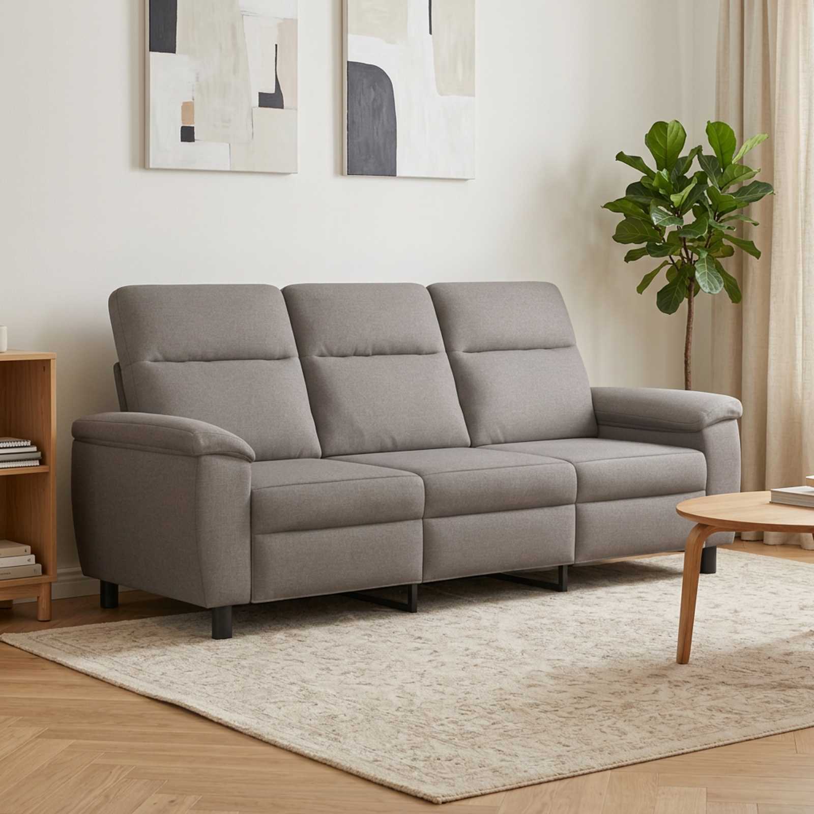Kavč Taupe 214 x 90 x 95 cm Blago