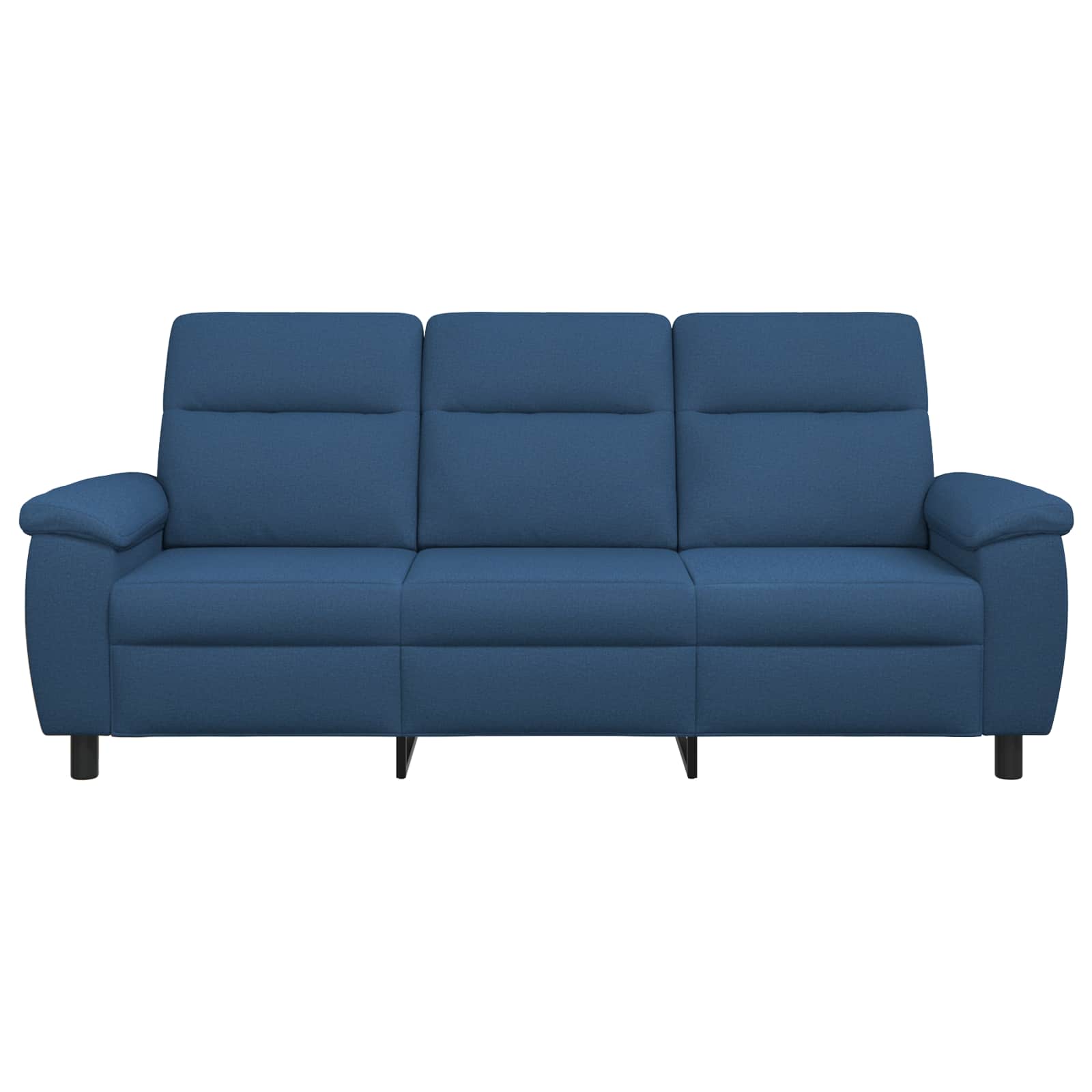 vidaXL - Bank - Blauw - 214 - x - 90 - x - 95 - cm - Stof