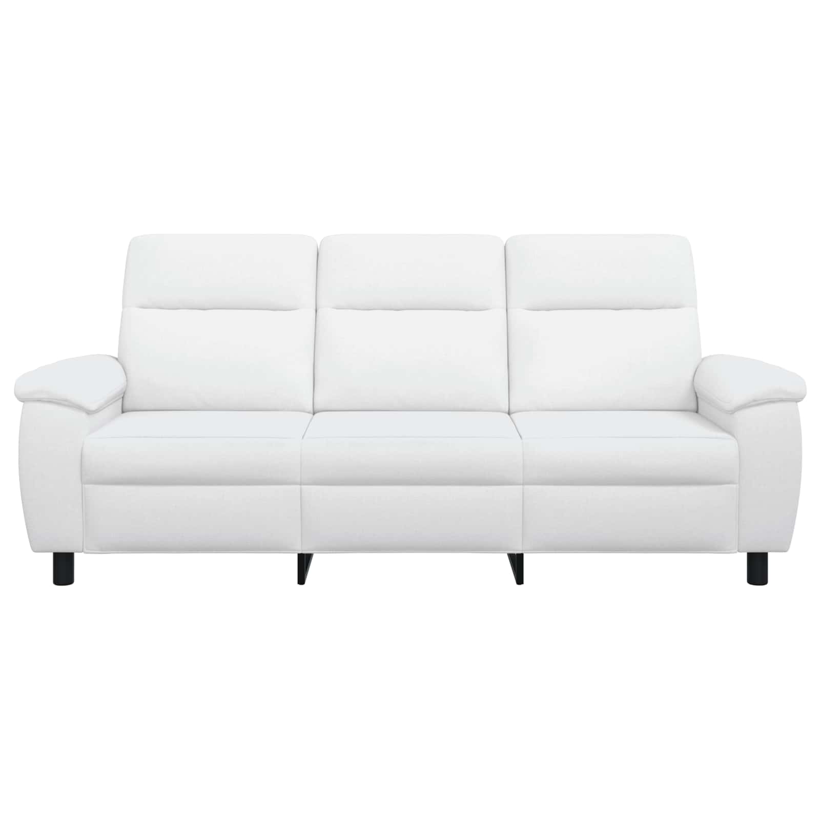 vidaXL - Bank - Wit - 214 - x - 90 - x - 95 - cm - Stof
