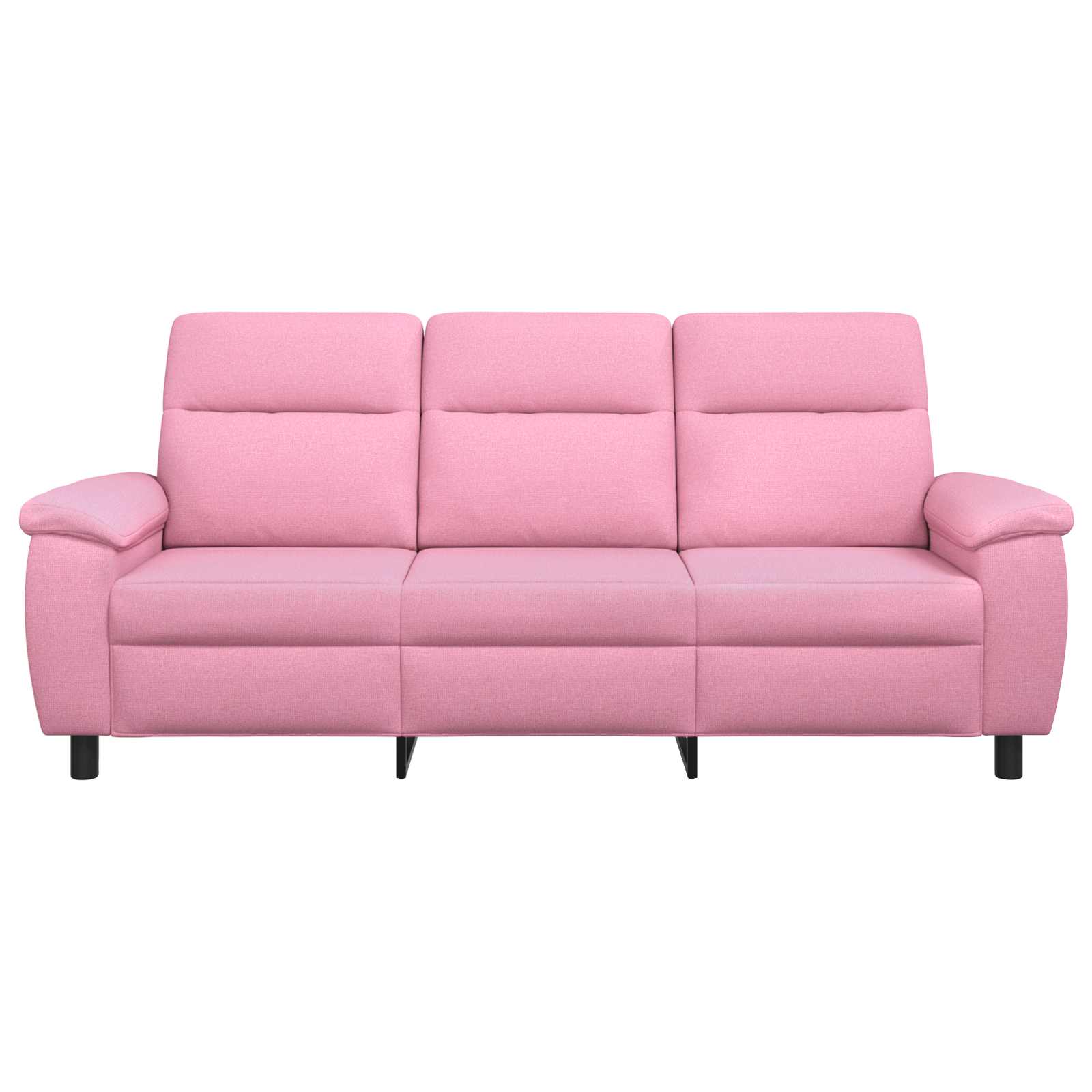 vidaXL - Bank - Roze - 214 - x - 90 - x - 95 - cm - Stof