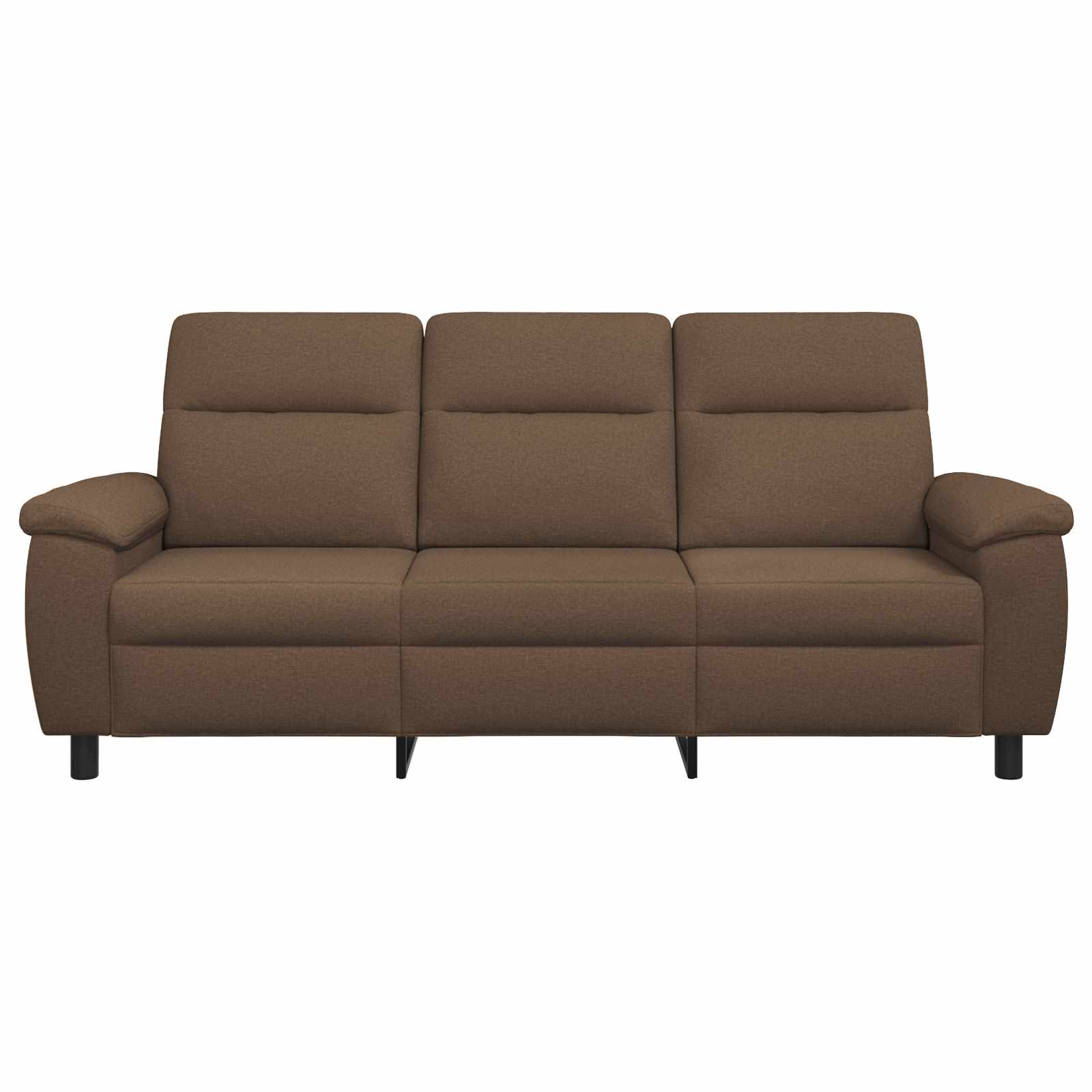 vidaXL - Bank - Bruin - 214 - x - 90 - x - 95 - cm - Stof