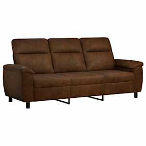 vidaXL Diivan Pruun 214 x 90 x 95 cm Kunstsuede nahk
