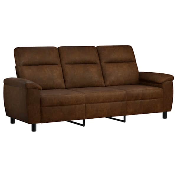 vidaXL Diivan Pruun 214 x 90 x 95 cm Kunstsuede nahk