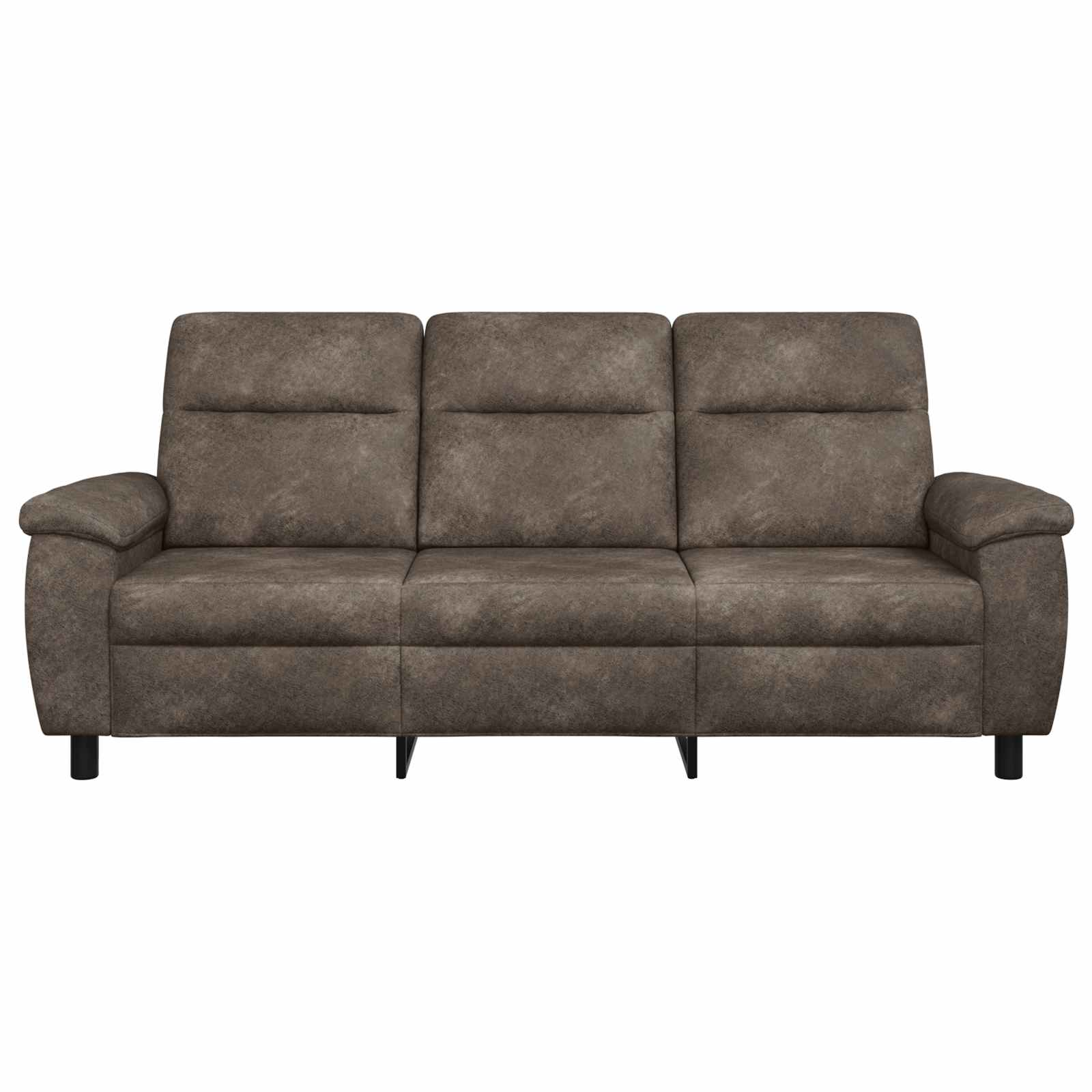 Kavč Temno siva 214 x 90 x 95 cm Umetno nubuk usnje