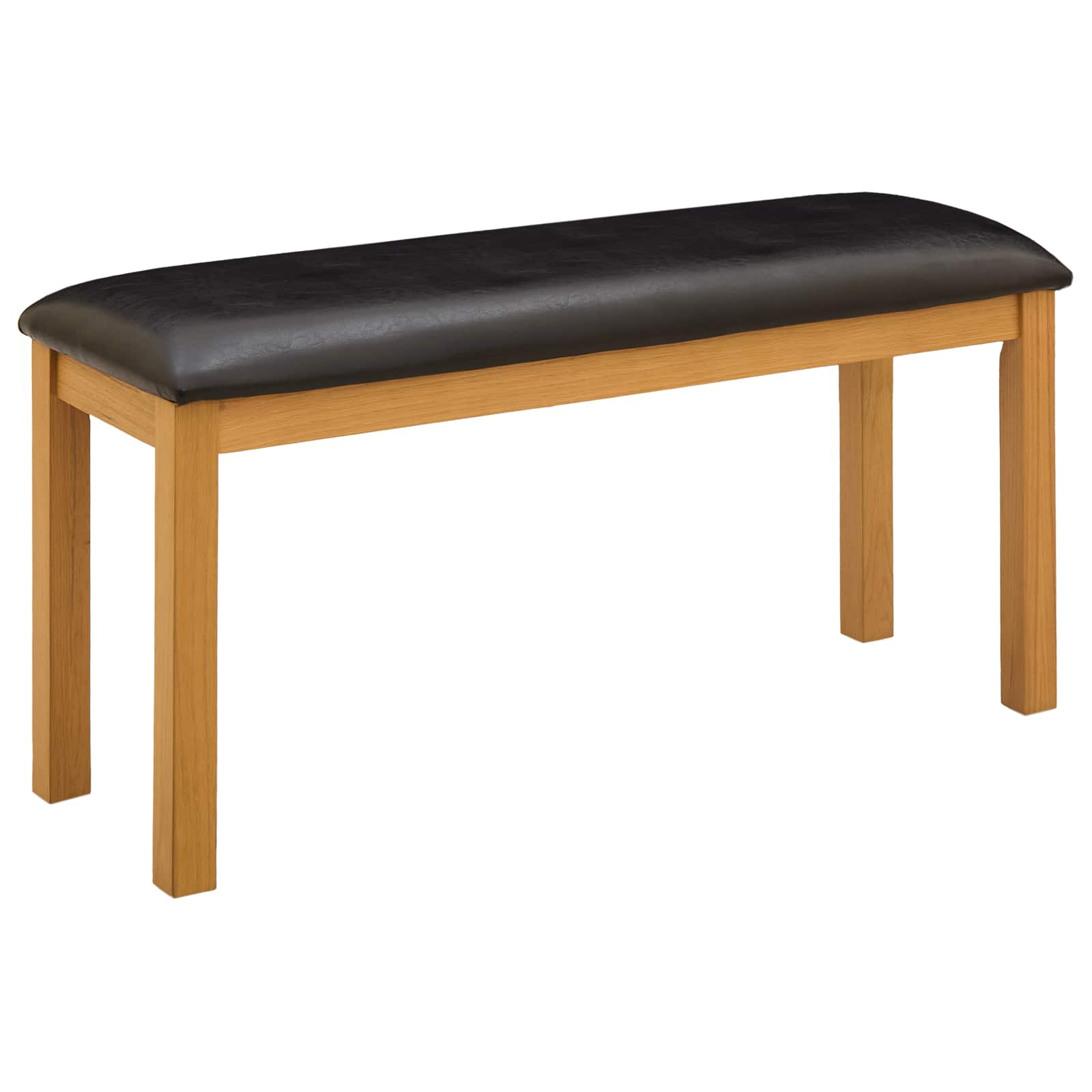 vidaXL Essgruppe 4 stk. Schwarz Massivholz Eiche – Bild 5