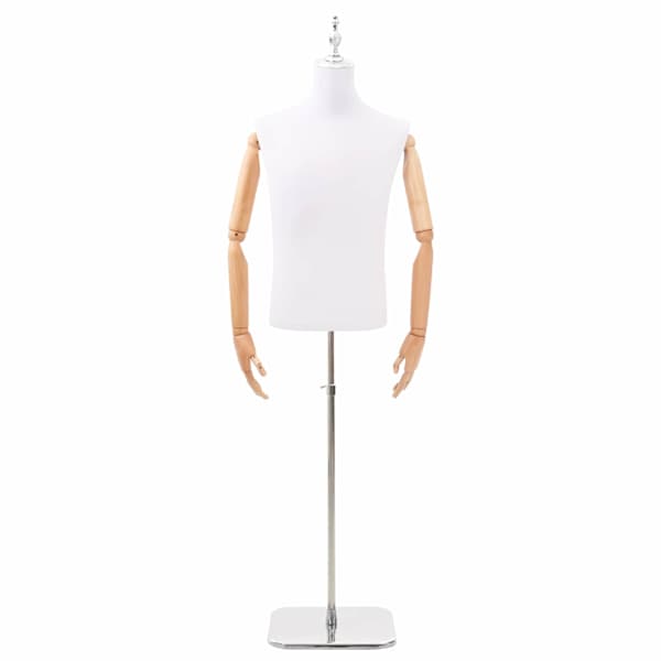 vidaXL Reguleeritav mannekeen 170-218 cm alusega Mees PP Valge