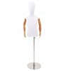 vidaXL Reguleeritav 120-150 cm Mannekeen Alusega Unisex PP Valge