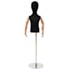 vidaXL Reguleeritav 120-157 cm Mannekeen Alusega Unisex PP Must