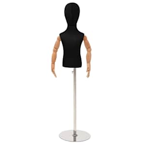 vidaXL Reguleeritav 120-157 cm Mannekeen Alusega Unisex PP Must