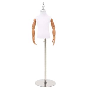 vidaXL Reguleeritav 120-157 cm Mannekeen Alusega Unisex PP Valge