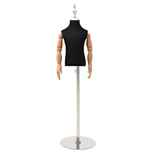 vidaXL Reguleeritav 120-157 cm Mannekeen Alusega Unisex PP Must