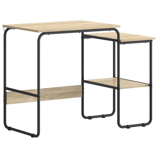 vidaXL Laud koos hoiuruumiga Sonoma tamm 100 x 50 x 75 cm