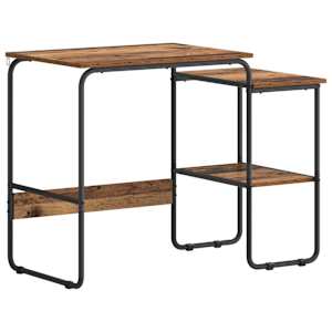 vidaXL Laud koos hoiuruumiga Tammepuit 100 x 50 x 75 cm