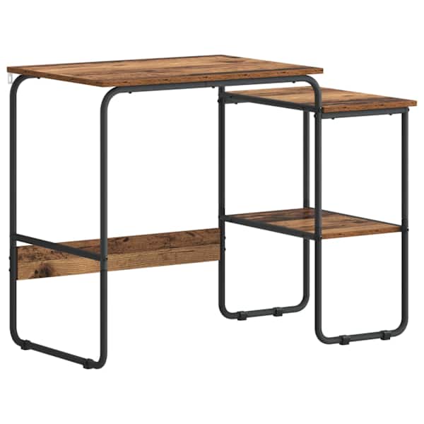 vidaXL Laud koos hoiuruumiga Tammepuit 100 x 50 x 75 cm