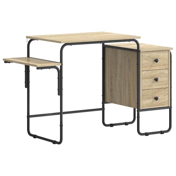 vidaXL Laud koos hoiuruumiga Sonoma tamm 120 x 50 x 75 cm