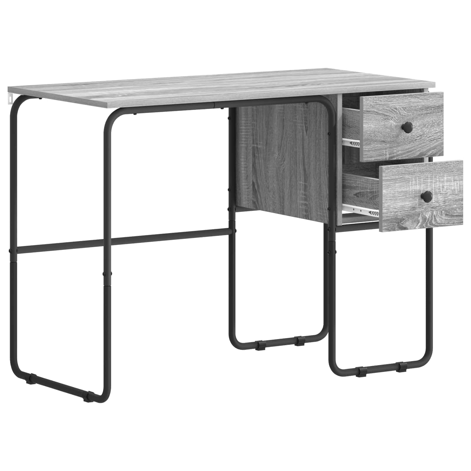 Бюро с място за съхранение Сив Сонома 100 x 50 x 75 cm — изображение 3