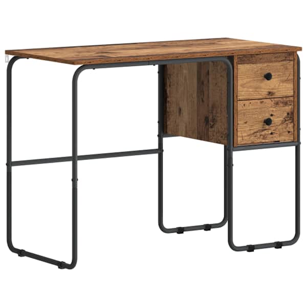 vidaXL Laud koos hoiuruumiga Tammepuit 100 x 50 x 75 cm