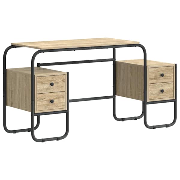 vidaXL Laud koos hoiuruumiga Sonoma tamm 145 x 50 x 75 cm