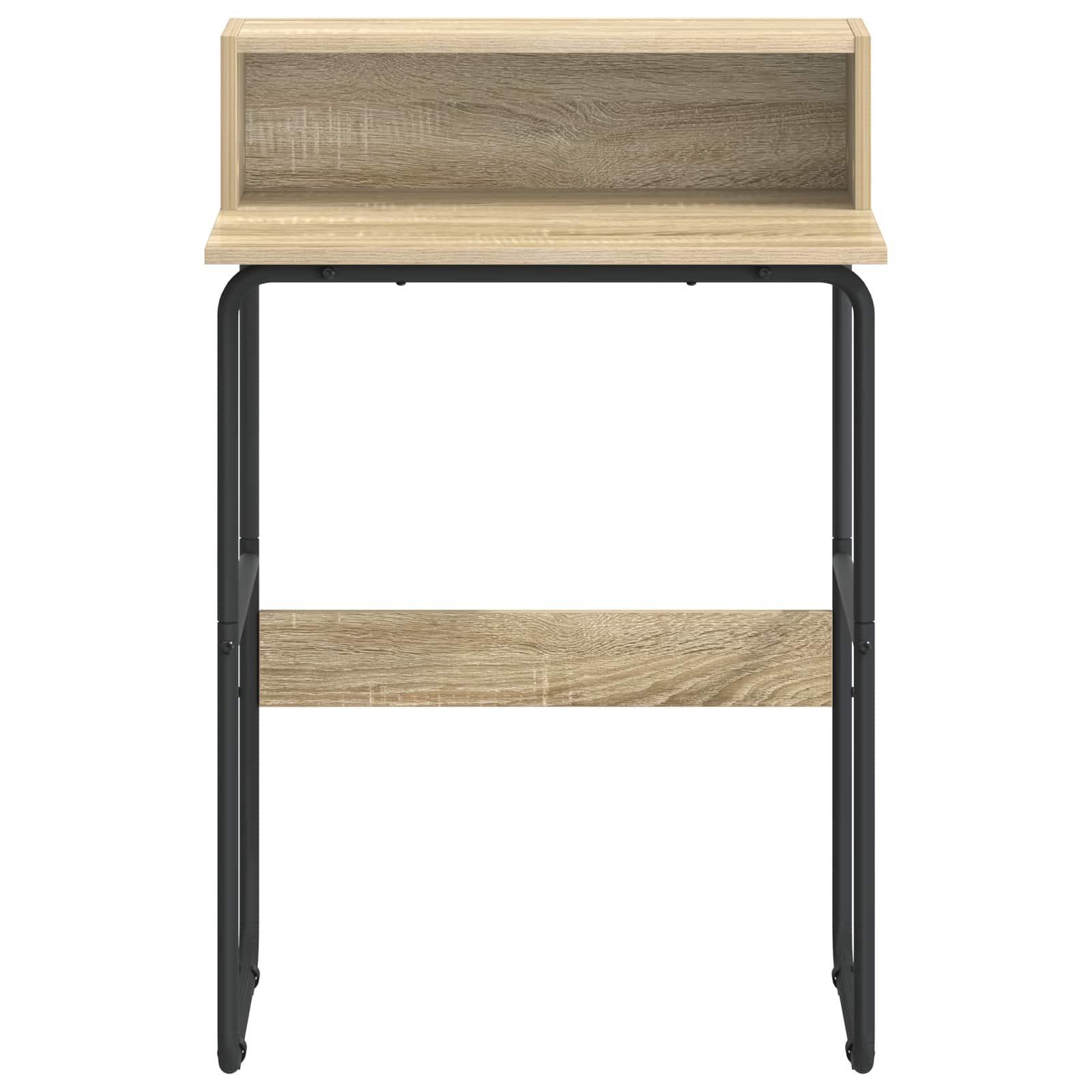 vidaXL - Bureau - met - opslag - Sonoma - Eiken - 60 - x - 50 - x - 91 - cm