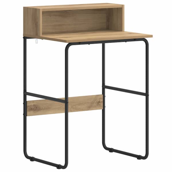 vidaXL Laud koos hoiuruumiga Artisan tamm 60 x 50 x 91 cm
