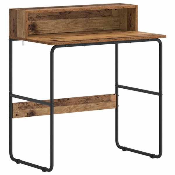vidaXL Laud koos hoiuruumiga Tammepuit 80 x 50 x 91 cm