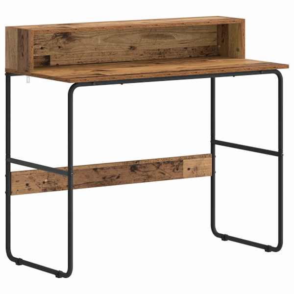 vidaXL Laud koos hoiuruumiga Tammepuit 100 x 50 x 91 cm