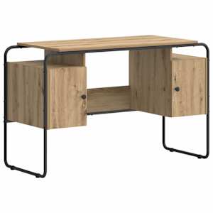 vidaXL Laud koos hoiuruumiga Artisan tamm 120 x 50.5 x 75.5 cm