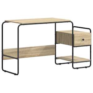 vidaXL Laud koos hoiuruumiga Sonoma tamm 131,5 x 50 x 75,5 cm