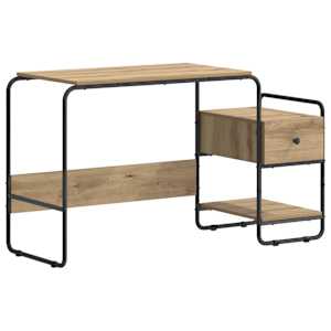 vidaXL Laud koos hoiuruumiga Artisan tamm 131,5 x 50 x 75,5 cm