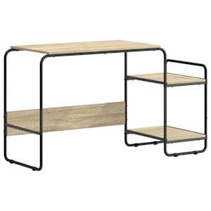 vidaXL Laud koos hoiuruumiga Sonoma tamm 131,5 x 50 x 75,5 cm