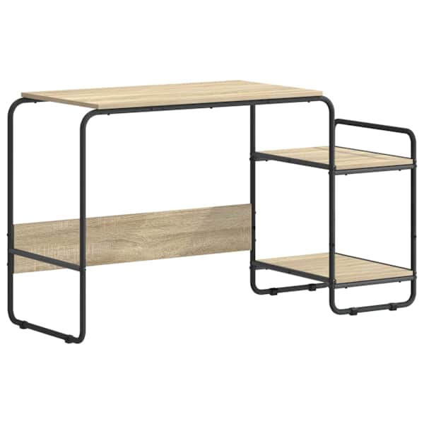 vidaXL Laud koos hoiuruumiga Sonoma tamm 131,5 x 50 x 75,5 cm