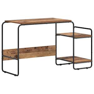 vidaXL Laud koos hoiuruumiga Tammepuit 131,5 x 50 x 75,5 cm