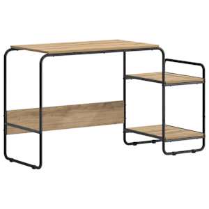 vidaXL Laud koos hoiuruumiga Artisan tamm 131,5 x 50 x 75,5 cm